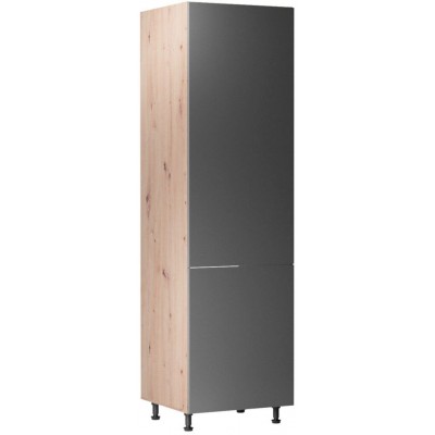 Virtuvės spinta LNG2-BP D60ZL-P/L šaldytuvui  (Dab Artisan/Grey)
